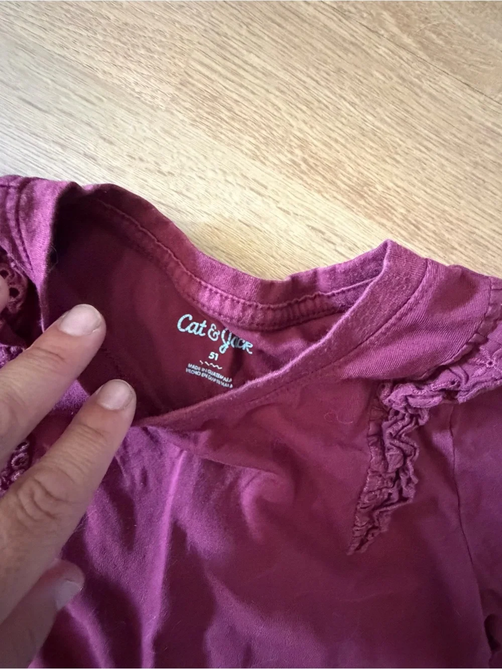 Oshkosh B’gosh & Cat & Jack girls long sleeve 3 T-shirts bundle Sz 5T